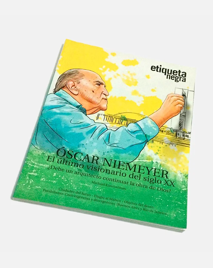 Ilustración editorial de Oscar Niemeyer para la Guía de Arquitectura 2