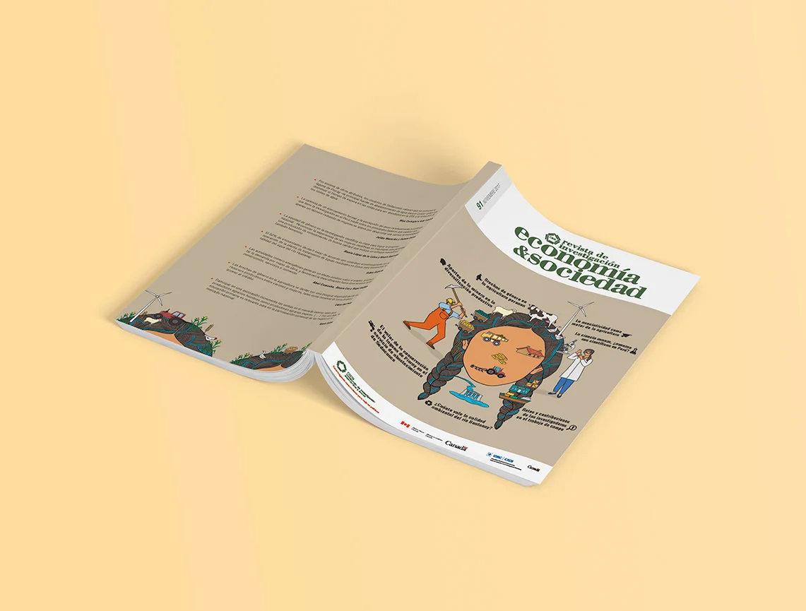 Diseño editorial e ilustración para la revista "Economía y Sociedad" 3
