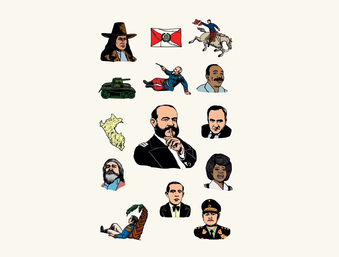 Diseño editorial e ilustración para el libro "Historia Secreta del Perú"