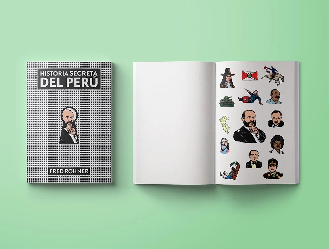 Diseño editorial e ilustración para el libro "Historia Secreta del Perú" 3