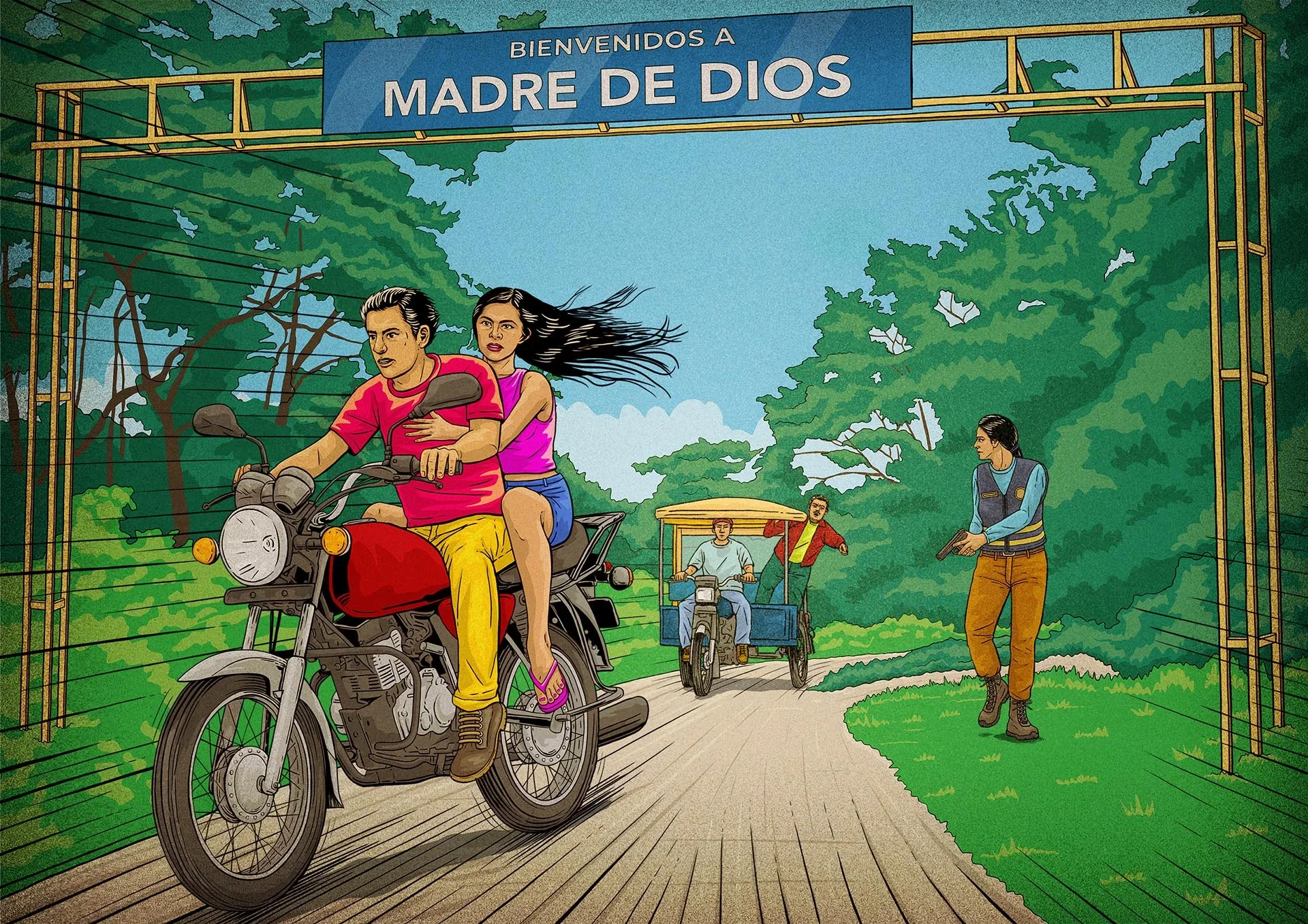 Diseño de personajes e ilustración para la radionovela Lorenzo y Julita 3